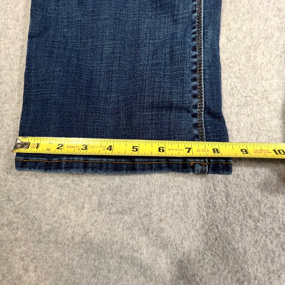 Chico's Women Bootcut Jeans 1 R 8 Dark Wash Stretch Denim Blue Mid Rise - Picture 6 of 9